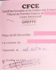 01 - Reçu de paiement des frais de création d'entreprise